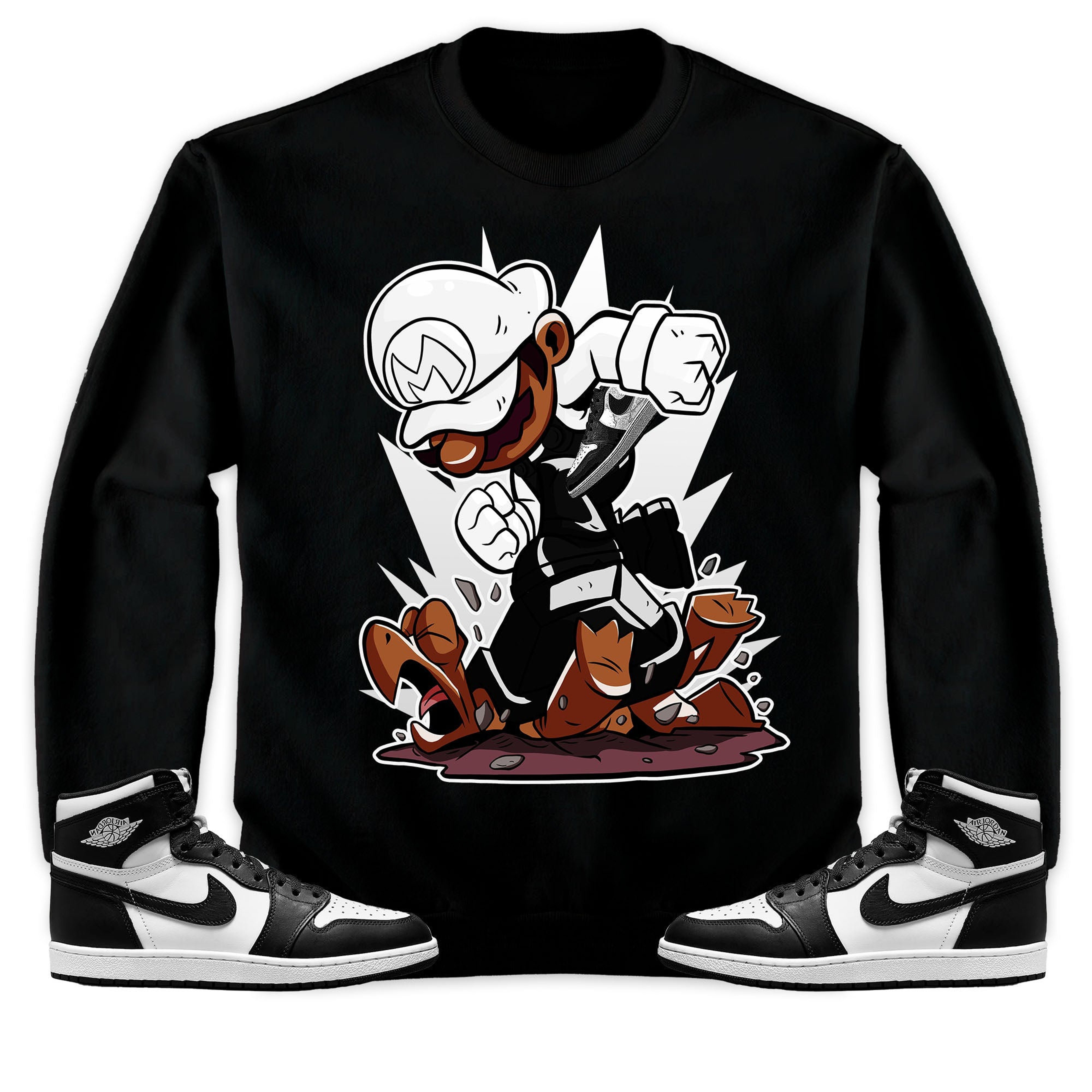 Jordan 1 High 85 Black White Unisex Sweatshirt, Hoodie Super MRO Got Em, Shirt To Match Sneaker