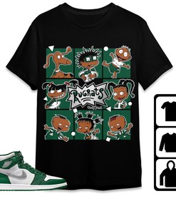 Jordan 1 High OG Gorge Green Unisex Shirt 90s Cartoon, Shirt To Match Sneaker