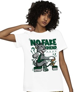 Jordan 1 High OG Gorge Green Unisex Shirt Fake Friend Cat And Mouse, Shirt To Match Sneaker