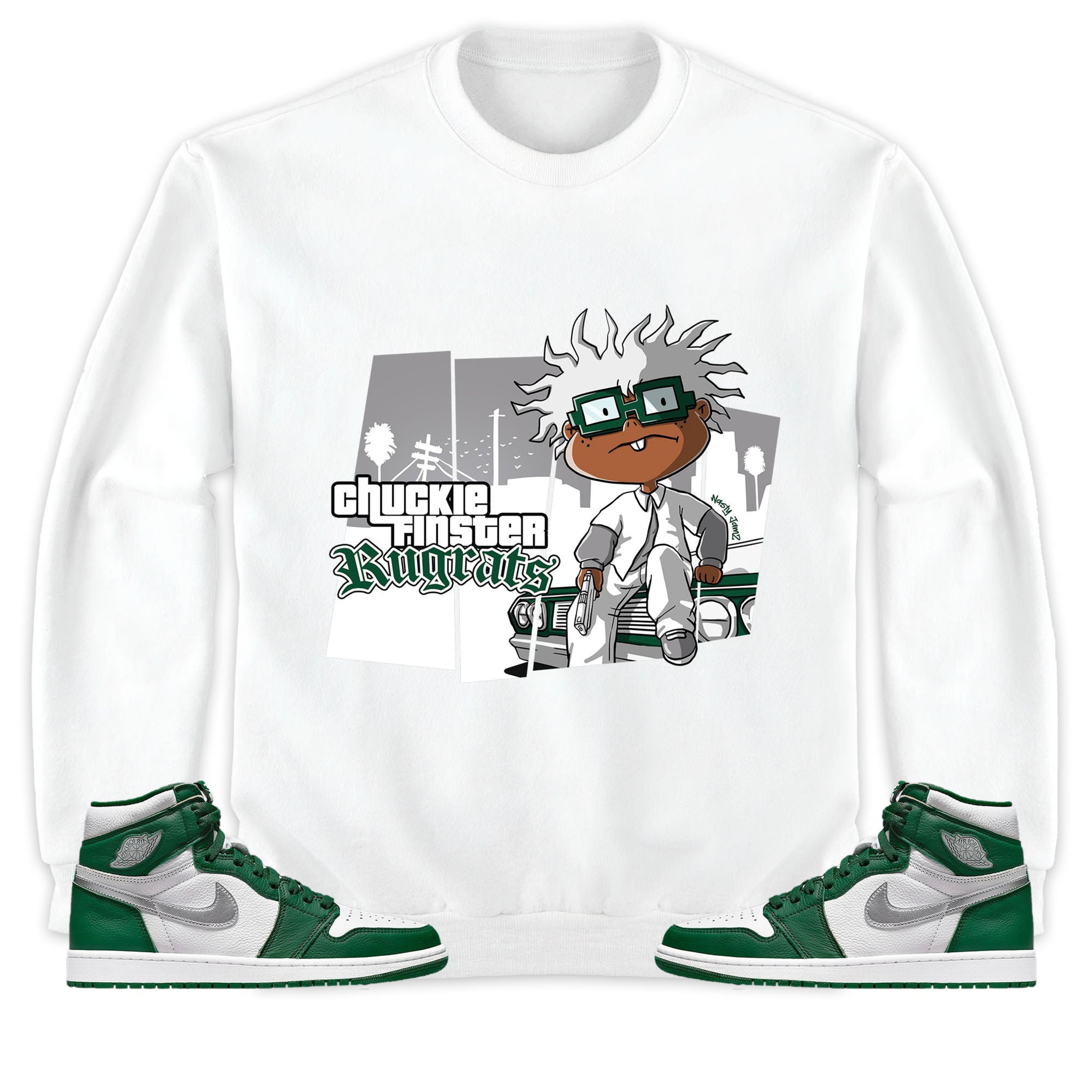 Jordan 1 High OG Gorge Green Unisex Shirt GTA, Shirt To Match Sneaker
