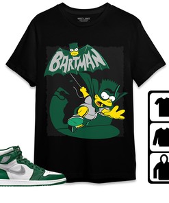 Jordan 1 High OG Gorge Green Unisex Shirt, Hoodie Sweatshirt Bartman Simpson, Shirt To Match Sneaker