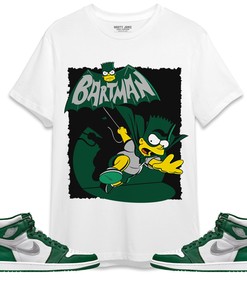 Jordan 1 High OG Gorge Green Unisex Shirt, Hoodie Sweatshirt Bartman Simpson, Shirt To Match Sneaker