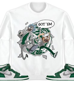 Jordan 1 High OG Gorge Green Unisex Shirt Rick Got Em, Shirt To Match Sneaker