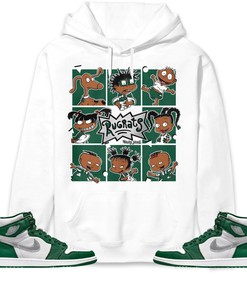 Jordan 1 High OG Gorge Green Unisex Sweatshirt, Hoodie 90s Cartoon, Shirt To Match Sneaker