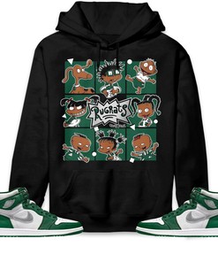 Jordan 1 High OG Gorge Green Unisex Sweatshirt, Hoodie 90s Cartoon, Shirt To Match Sneaker