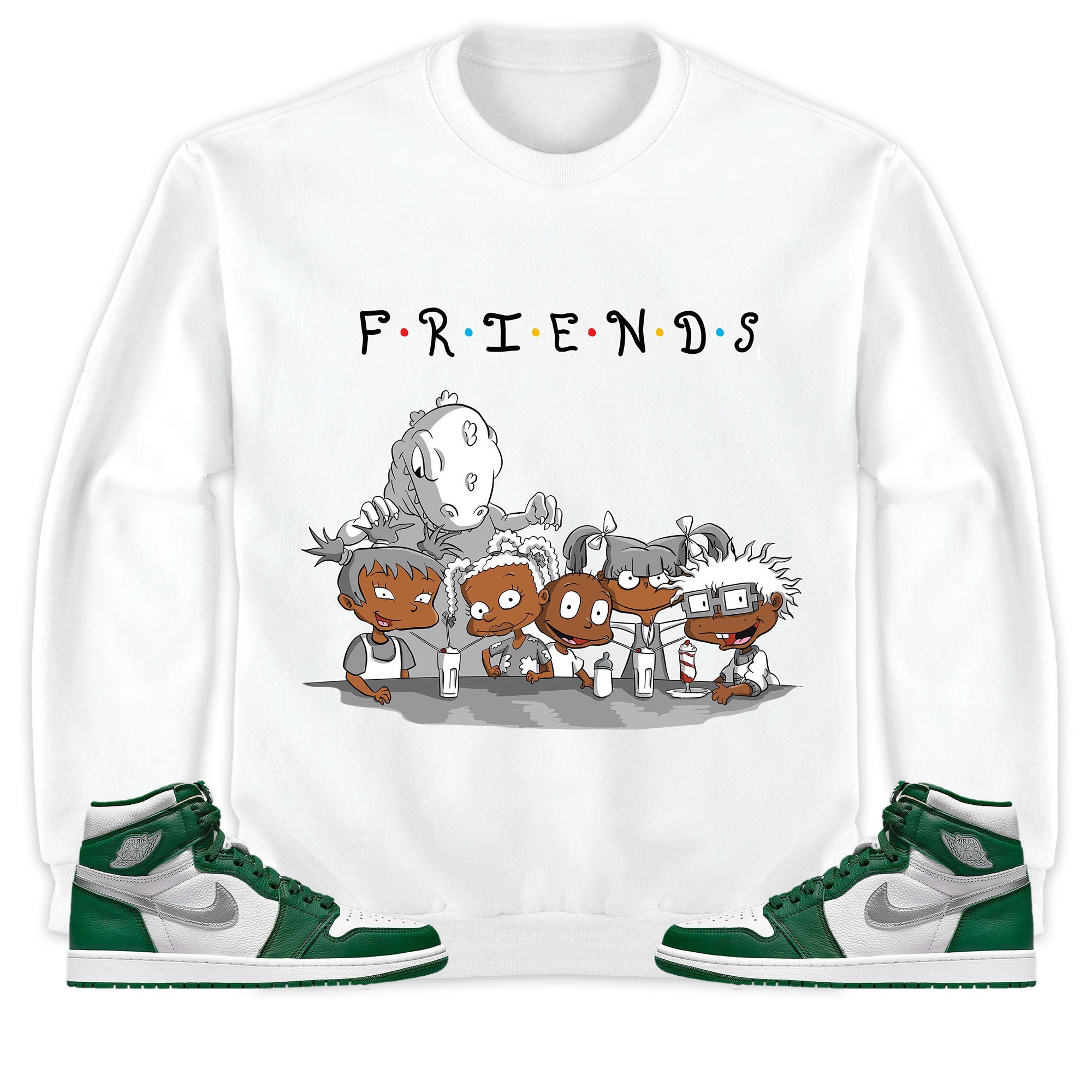 Jordan 1 High OG Gorge Green Unisex Sweatshirt, Hoodie Friends, Shirt To Match Sneaker