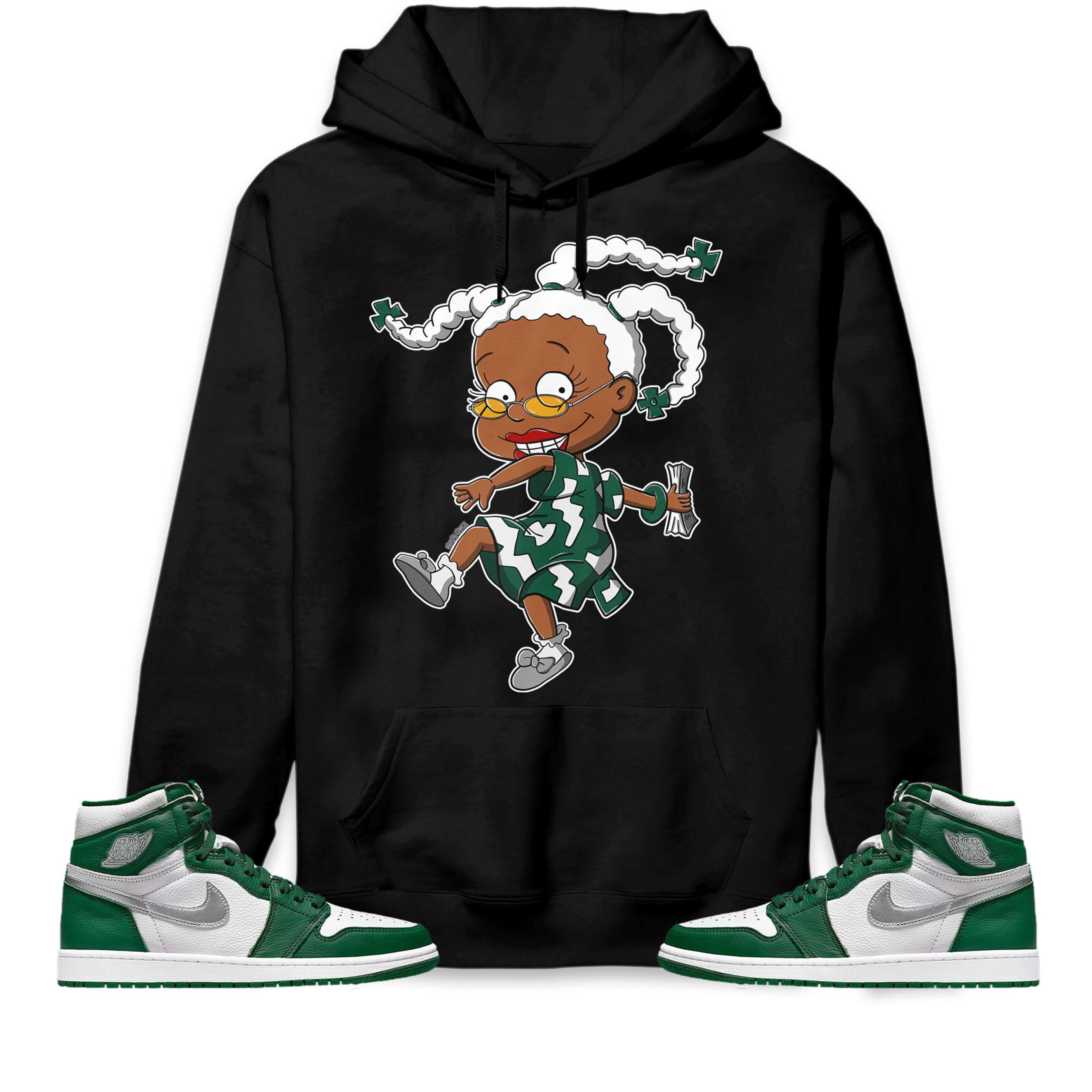 Jordan 1 High OG Gorge Green Unisex Sweatshirt, Hoodie Melanin, Shirt To Match Sneaker