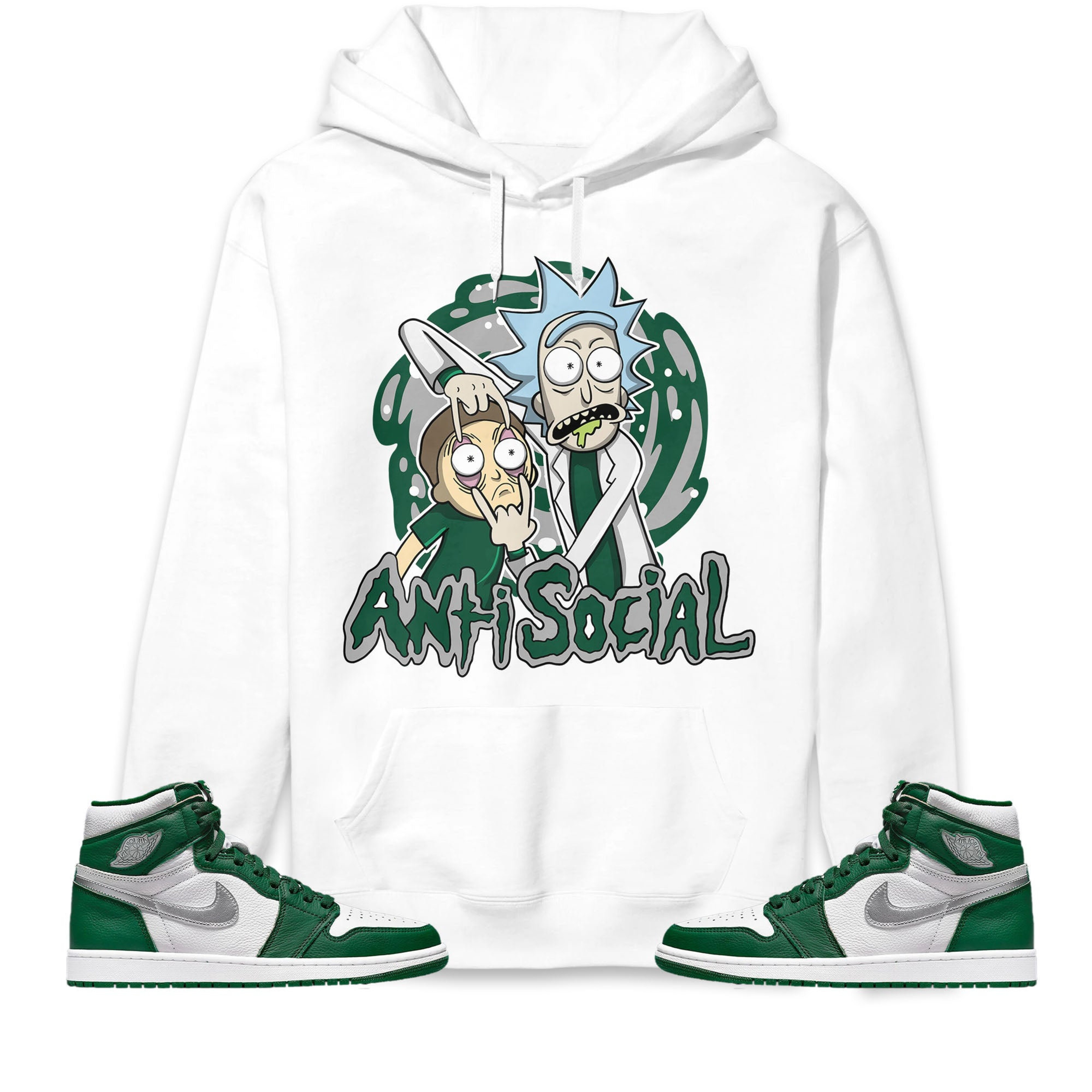 Jordan 1 High OG Gorge Green Unisex Sweatshirt, Hoodie Rick Anti Social, Shirt To Match Sneaker