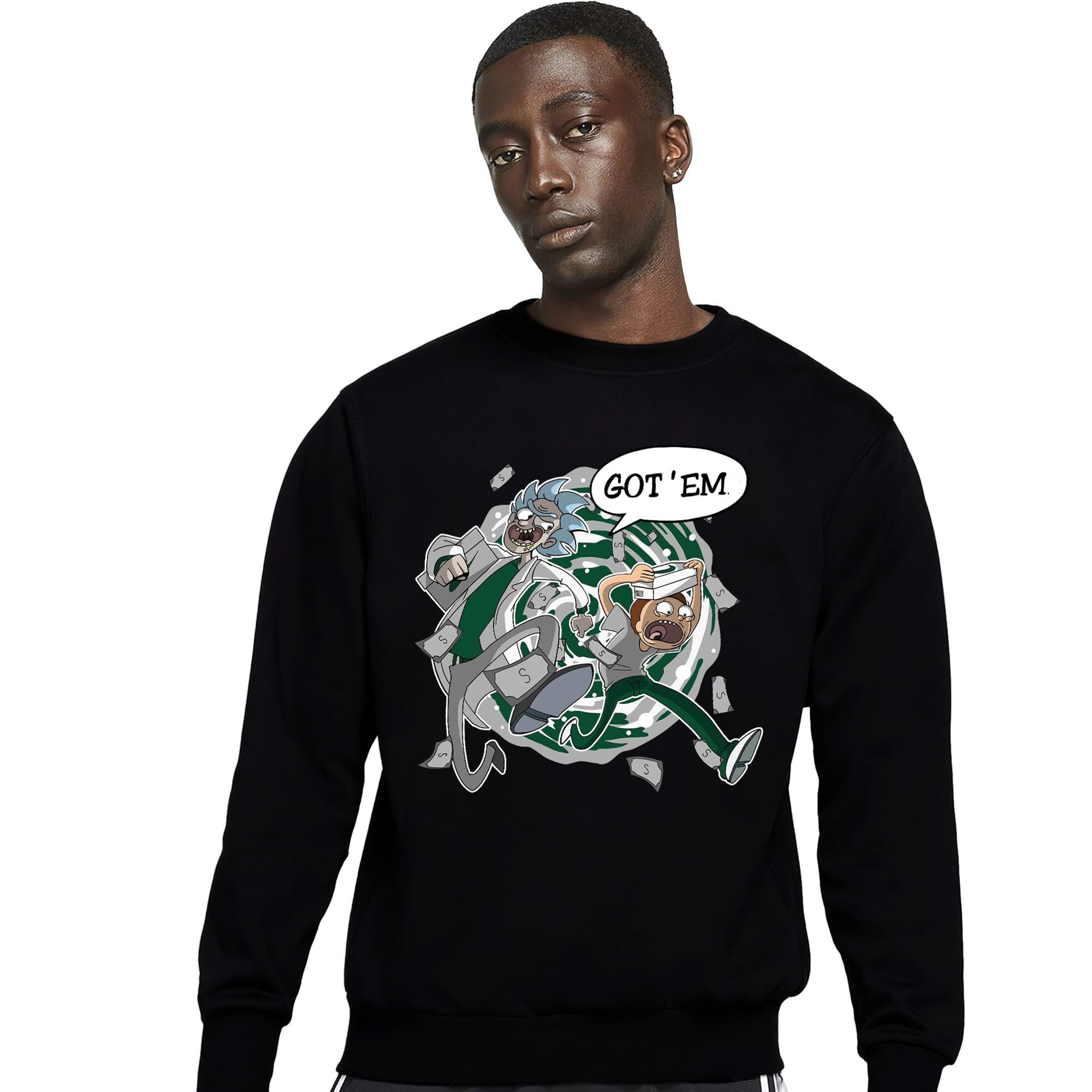 Jordan 1 High OG Gorge Green Unisex Sweatshirt, Hoodie Rick Got Em, Shirt To Match Sneaker