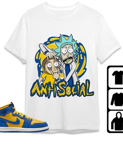 Jordan 1 High OG Laney Unisex Shirt Rick Anti Social, Shirt To Match Sneaker