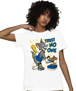 Jordan 1 High OG Laney Unisex Shirt Trust No One Cat And Mouse, Shirt To Match Sneaker
