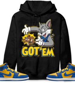 Jordan 1 High OG Laney Unisex Sweatshirt, Hoodie Got Em Cat And Mouse, Shirt To Match Sneaker