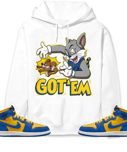 Jordan 1 High OG Laney Unisex Sweatshirt, Hoodie Got Em Cat And Mouse, Shirt To Match Sneaker