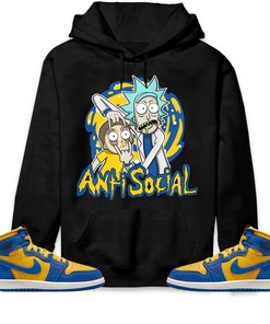 Jordan 1 High OG Laney Unisex Sweatshirt, Hoodie Rick Anti Social, Shirt To Match Sneaker