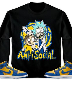 Jordan 1 High OG Laney Unisex Sweatshirt, Hoodie Rick Anti Social, Shirt To Match Sneaker