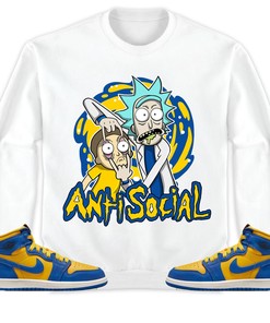 Jordan 1 High OG Laney Unisex Sweatshirt, Hoodie Rick Anti Social, Shirt To Match Sneaker