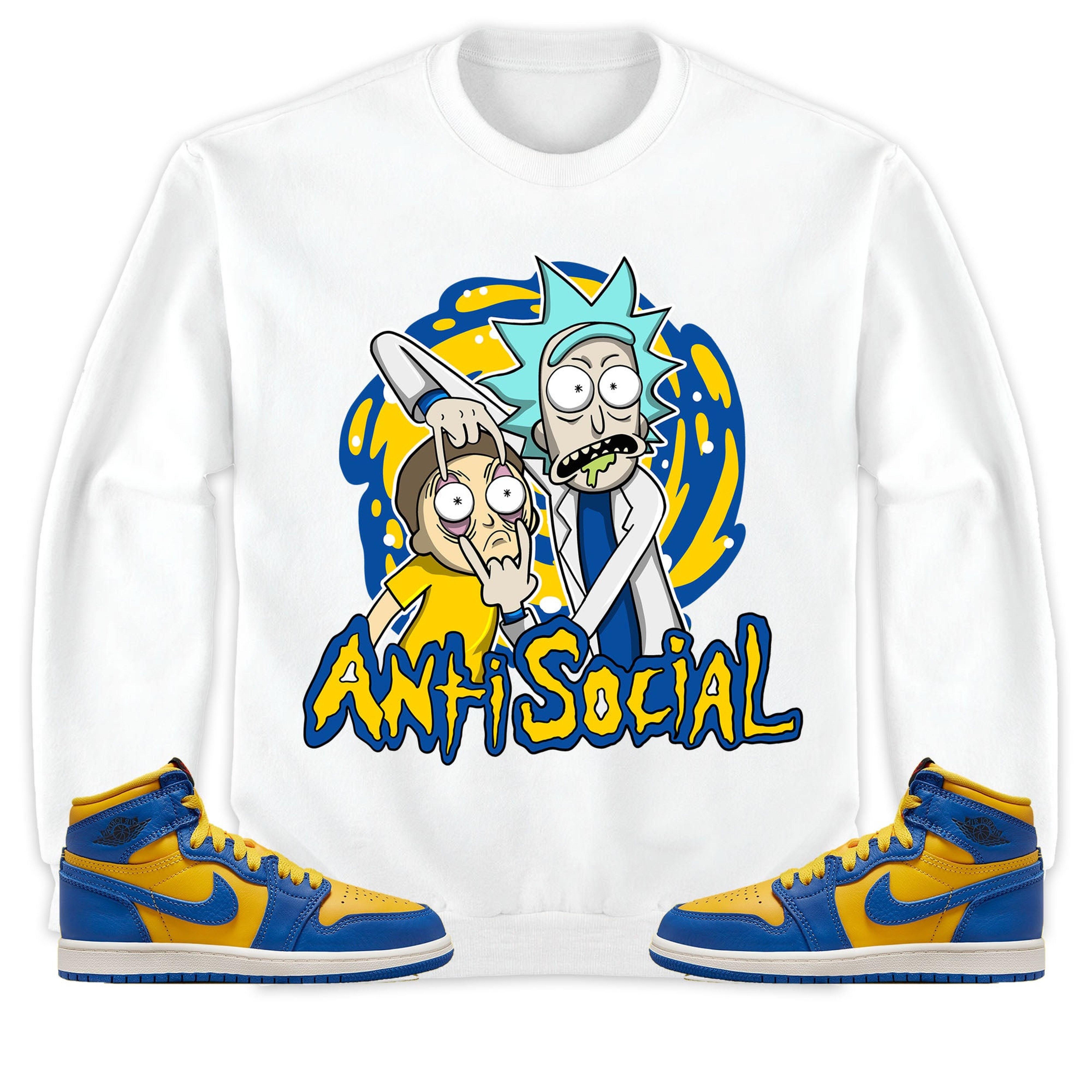 Jordan 1 High OG Laney Unisex Sweatshirt, Hoodie Rick Anti Social, Shirt To Match Sneaker