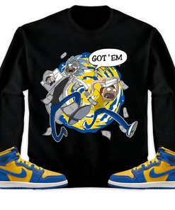 Jordan 1 High OG Laney Unisex Sweatshirt, Hoodie Rick Got Em, Shirt To Match Sneaker