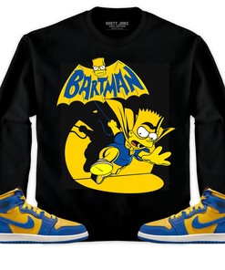 Jordan 1 High OG Laney Unisex Sweatshirt, Hoodie Shirts Bartman Simpson, Shirt To Match Sneaker