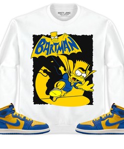 Jordan 1 High OG Laney Unisex Sweatshirt, Hoodie Shirts Bartman Simpson, Shirt To Match Sneaker