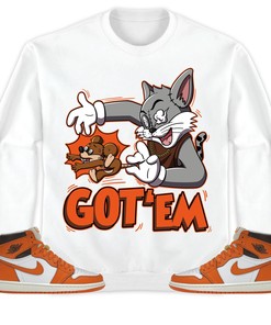 Jordan 1 High OG Starfish Unisex Shirt Got Em Cat And Mouse, Shirt To Match Sneaker
