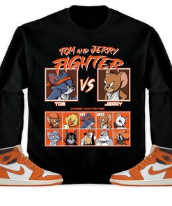 Jordan 1 High OG Starfish Unisex Sweatshirt, Hoodie, Cat And Mouse Fighter, Shirt To Match Sneaker