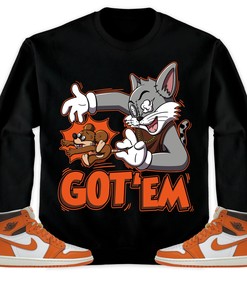 Jordan 1 High OG Starfish Unisex Sweatshirt, Hoodie Got Em Cat And Mouse, Shirt To Match Sneaker