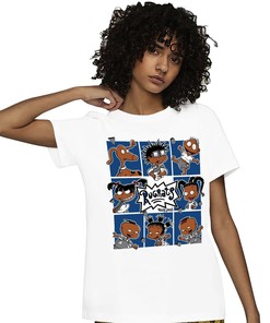 Jordan 1 High OG True Blue Unisex Shirt 90s Cartoon, Shirt To Match Sneaker