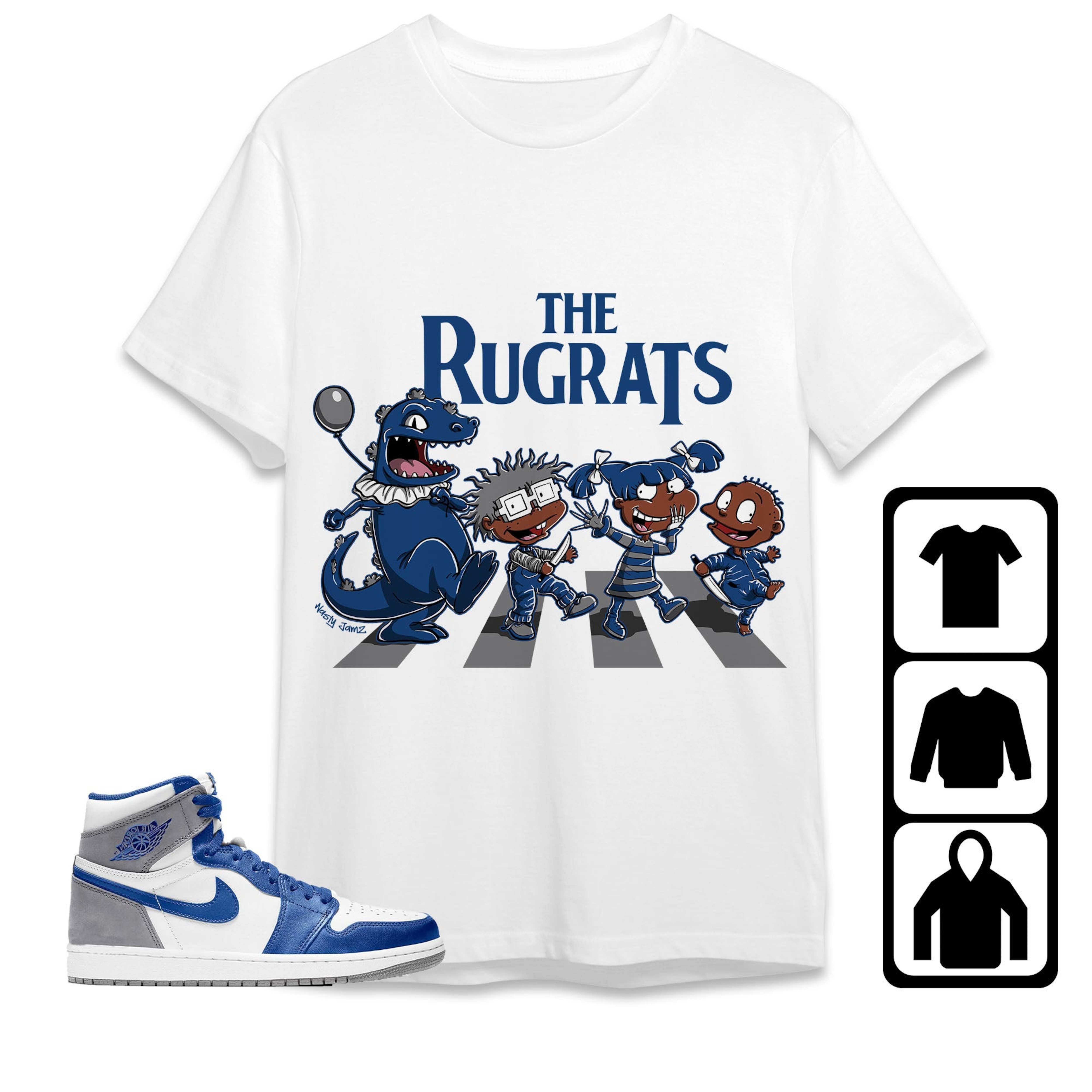 Jordan 1 High OG True Blue Unisex Shirt The, Shirt To Match Sneaker
