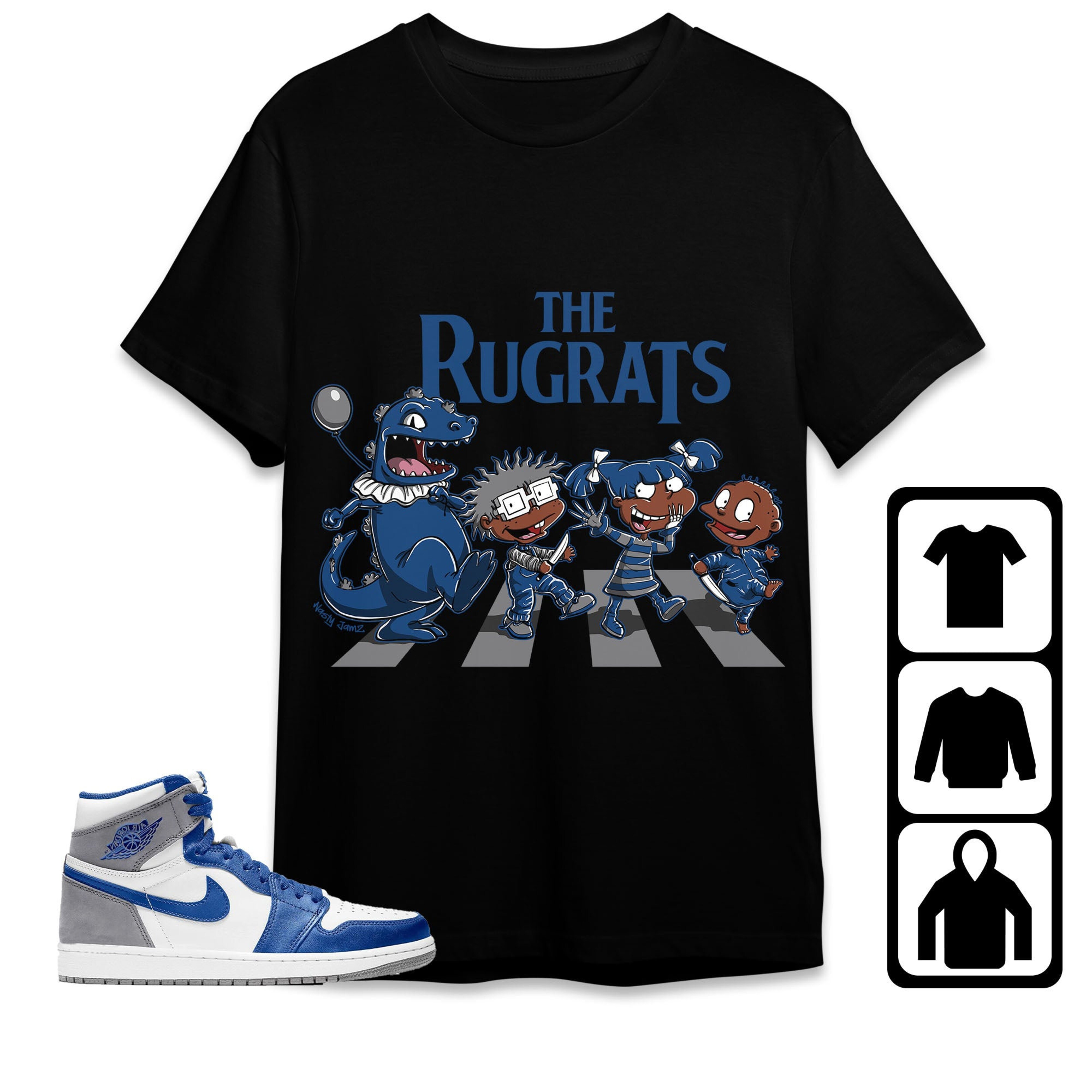 Jordan 1 High OG True Blue Unisex Shirt The, Shirt To Match Sneaker