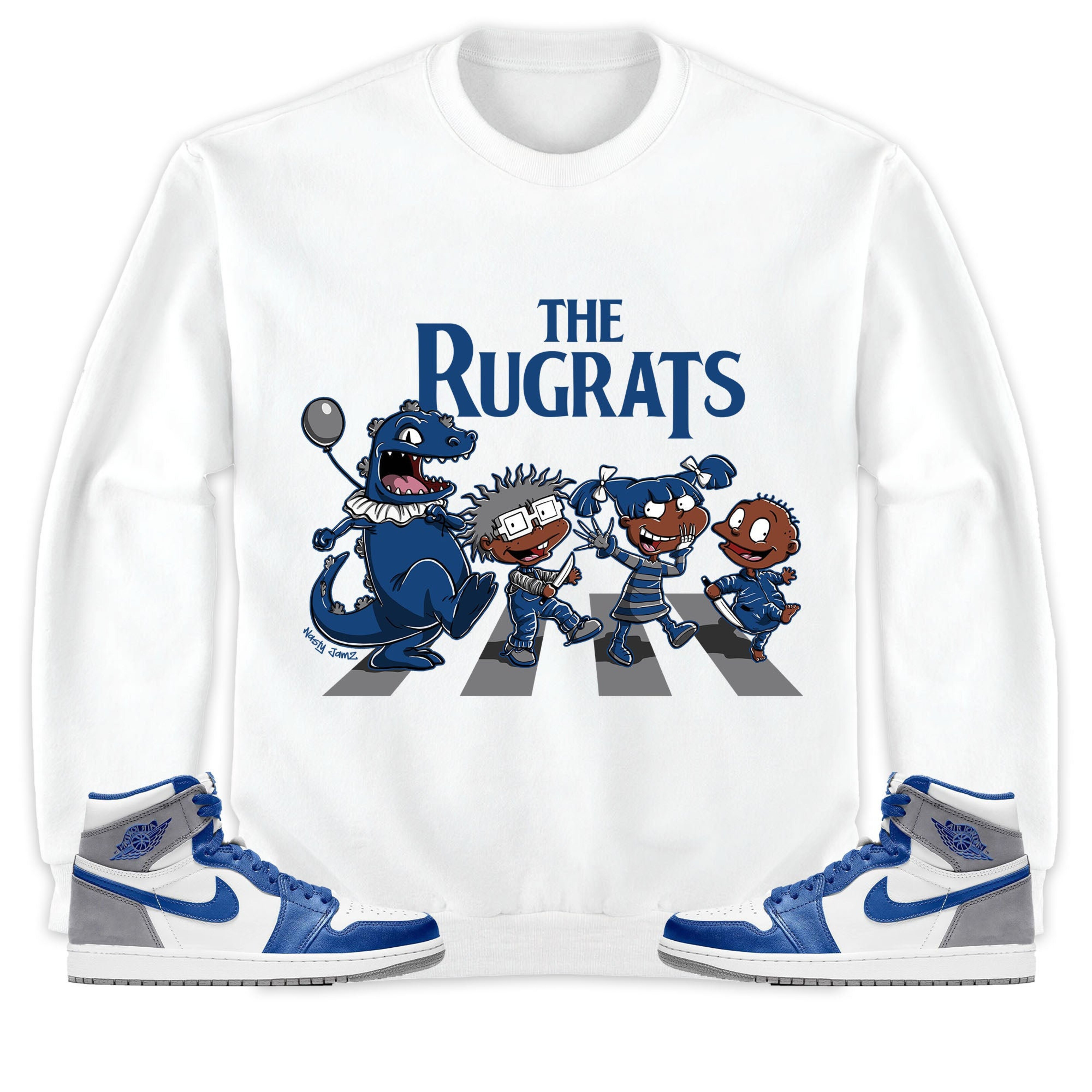 Jordan 1 High OG True Blue Unisex Shirt The, Shirt To Match Sneaker