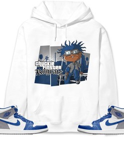 Jordan 1 High OG True Blue Unisex Sweatshirt, Hoodie GTA, Shirt To Match Sneaker