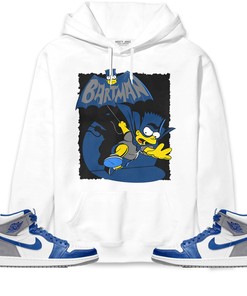 Jordan 1 High OG True Blue Unisex Sweatshirt, Hoodie Shirts Bartman Simpson, Shirt To Match Sneaker