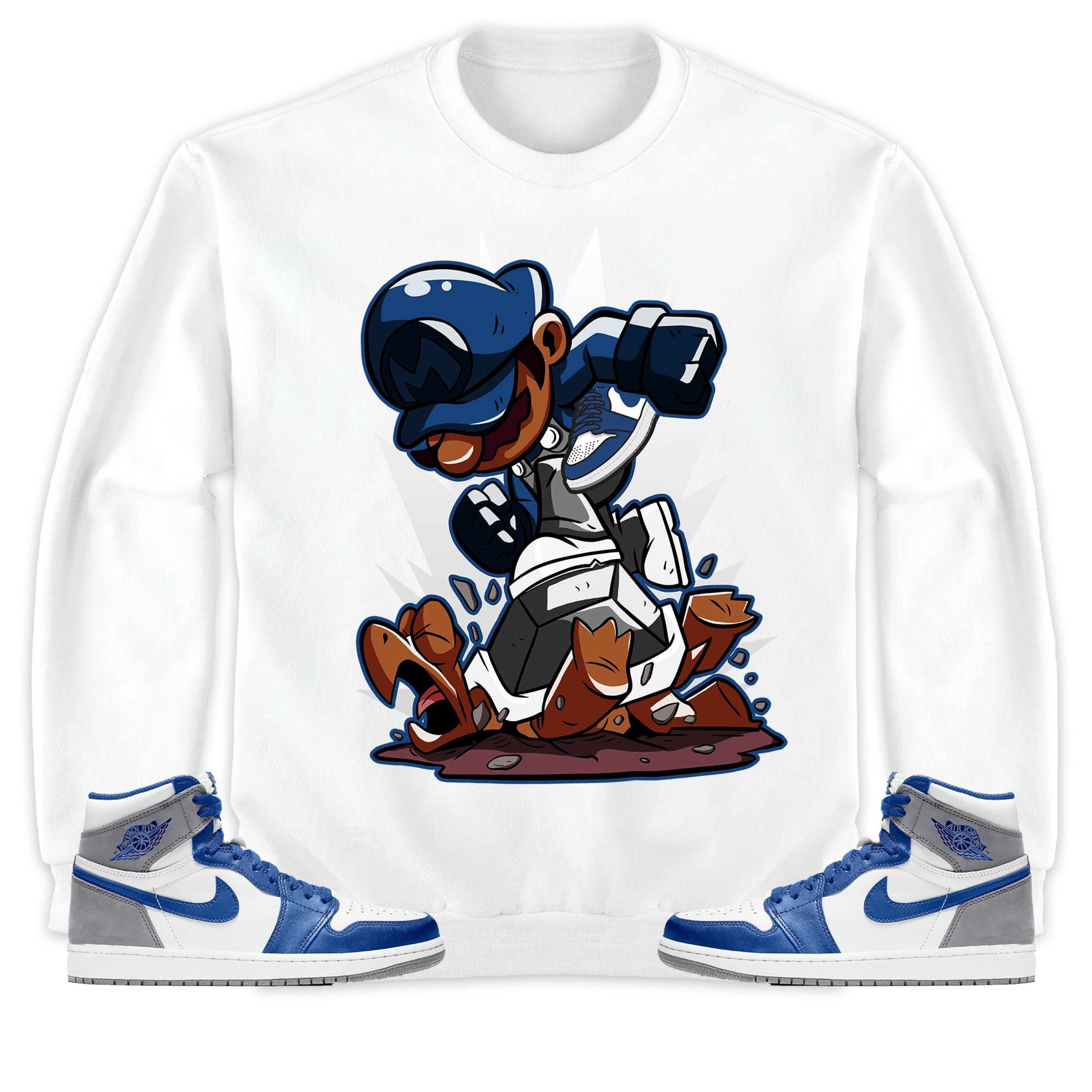 Jordan 1 High OG True Blue Unisex Sweatshirt, Hoodie Super MRO Got Em, Shirt To Match Sneaker