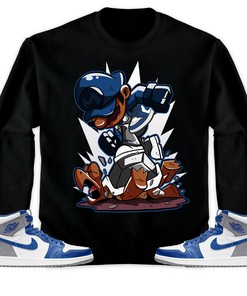 Jordan 1 High OG True Blue Unisex Sweatshirt, Hoodie Super MRO Got Em, Shirt To Match Sneaker