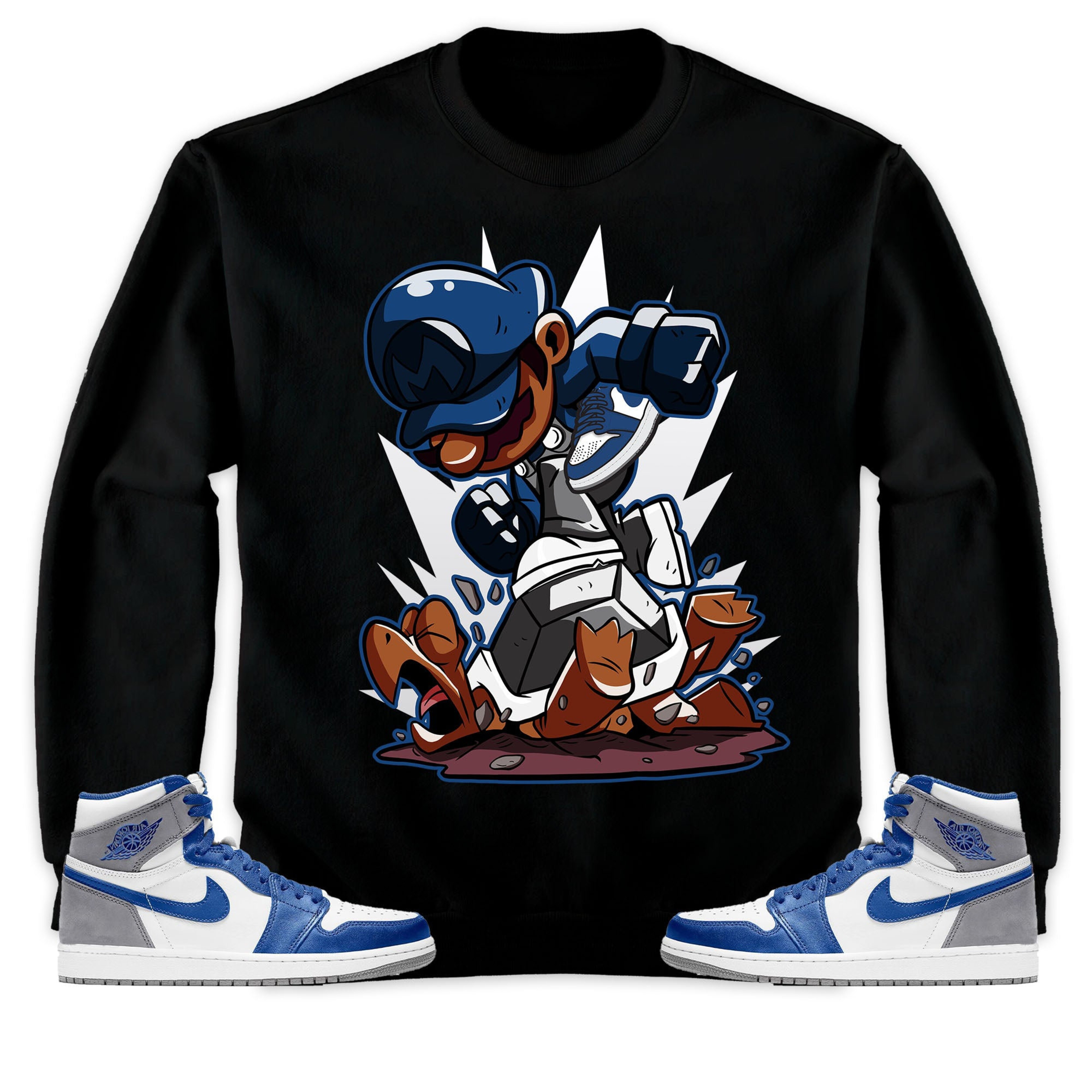 Jordan 1 High OG True Blue Unisex Sweatshirt, Hoodie Super MRO Got Em, Shirt To Match Sneaker