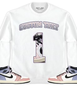 Jordan 1 High Skyline Unisex Shirt Number 1 CM1 Custom Text, Shirt To Match Sneaker