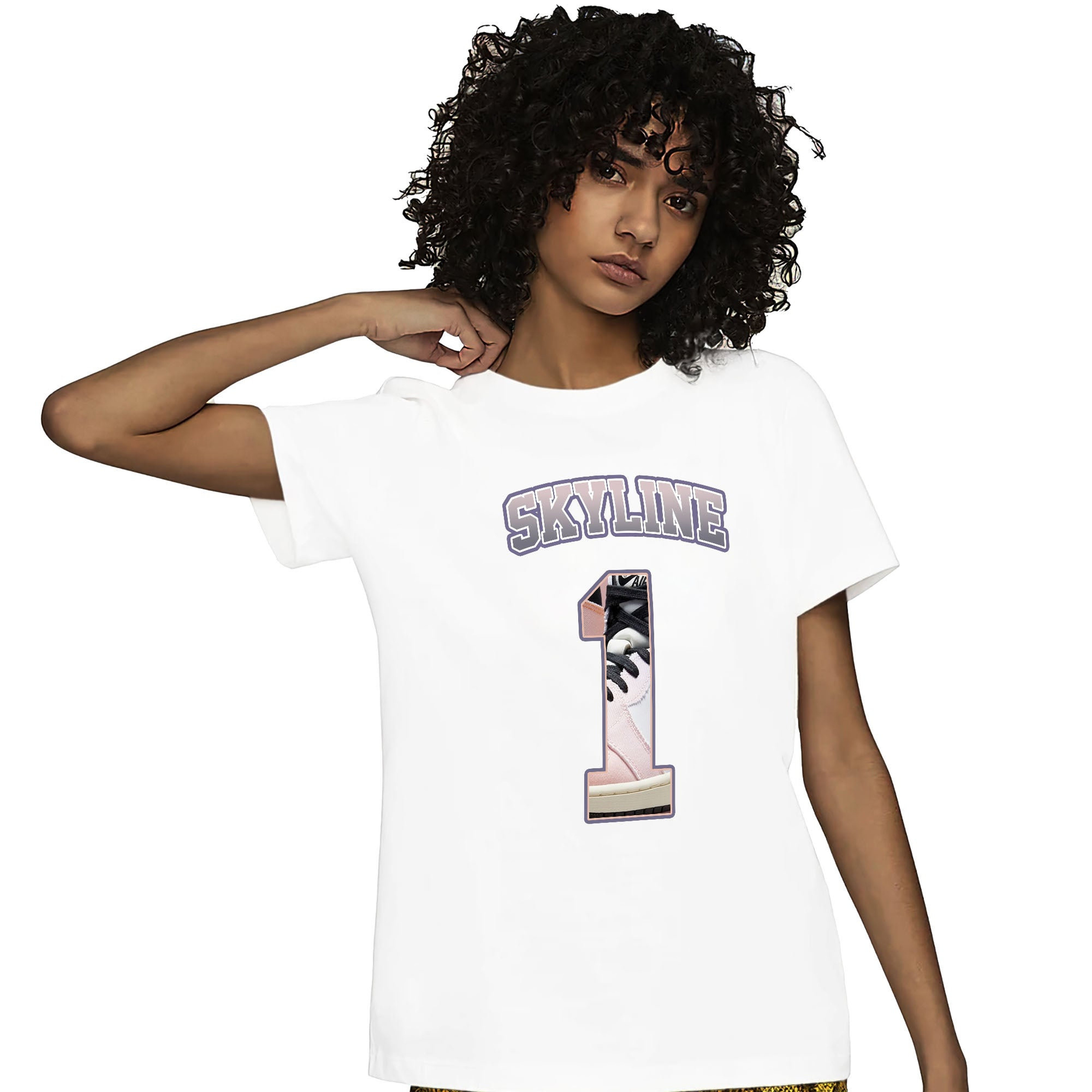 Jordan 1 High Skyline Unisex Shirt Number 1 CM1 Name, Shirt To Match Sneaker