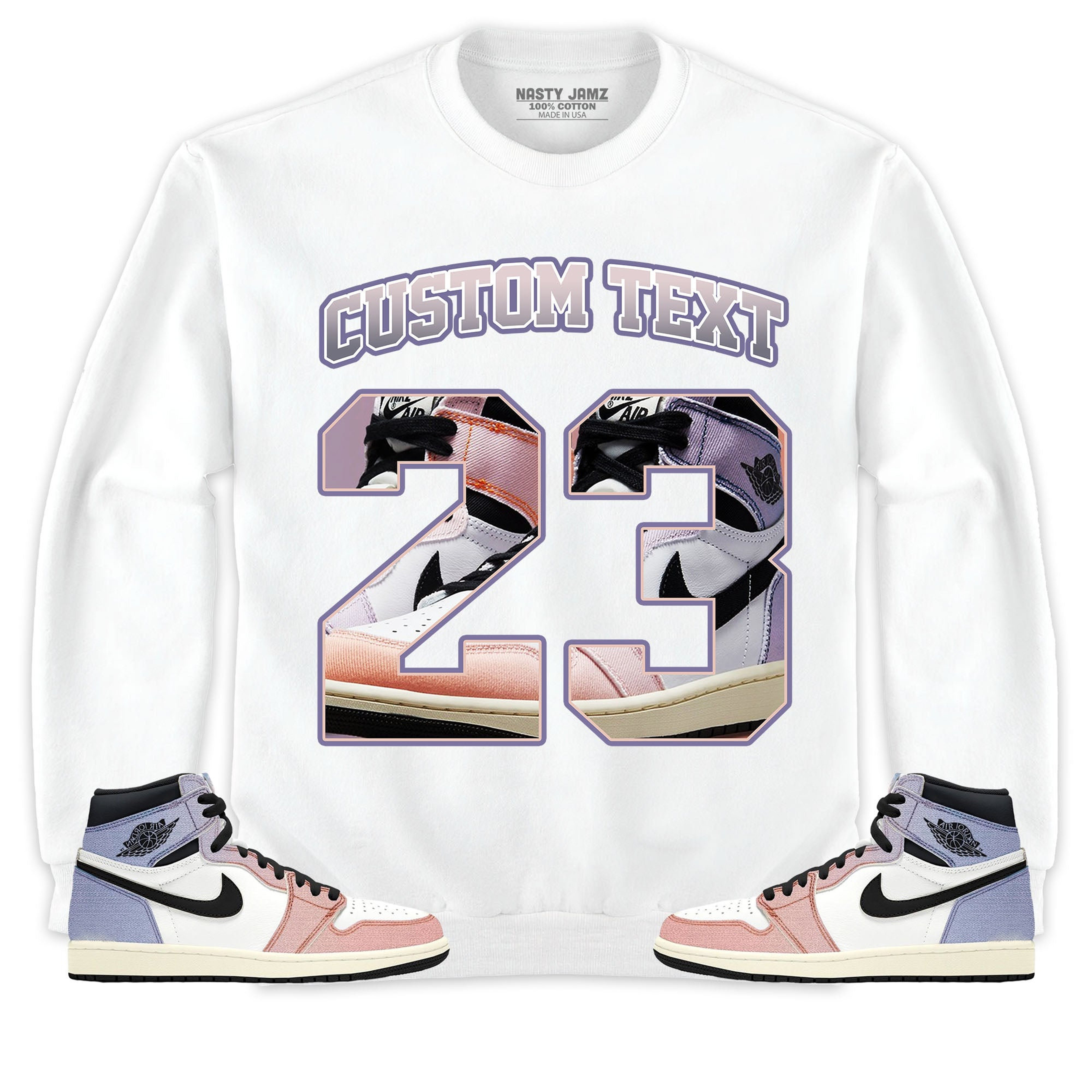 Jordan 1 High Skyline Unisex Shirt Number 23 CM1 Custom Text, Shirt To Match Sneaker
