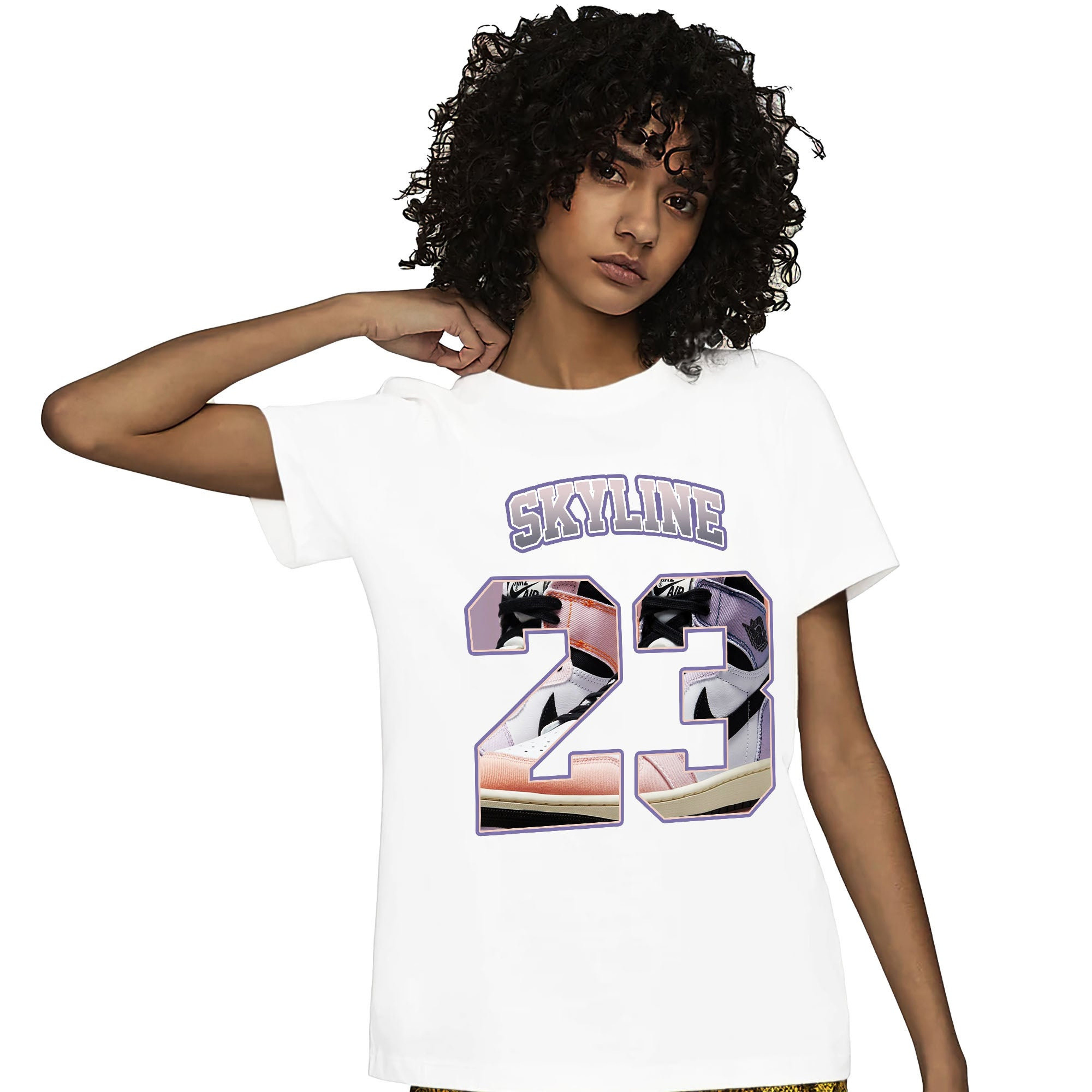 Jordan 1 High Skyline Unisex Shirt Number 23 CM1 Name, Shirt To Match Sneaker
