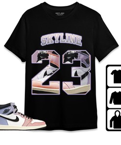 Jordan 1 High Skyline Unisex Shirt Number 23 CM1 Name, Shirt To Match Sneaker