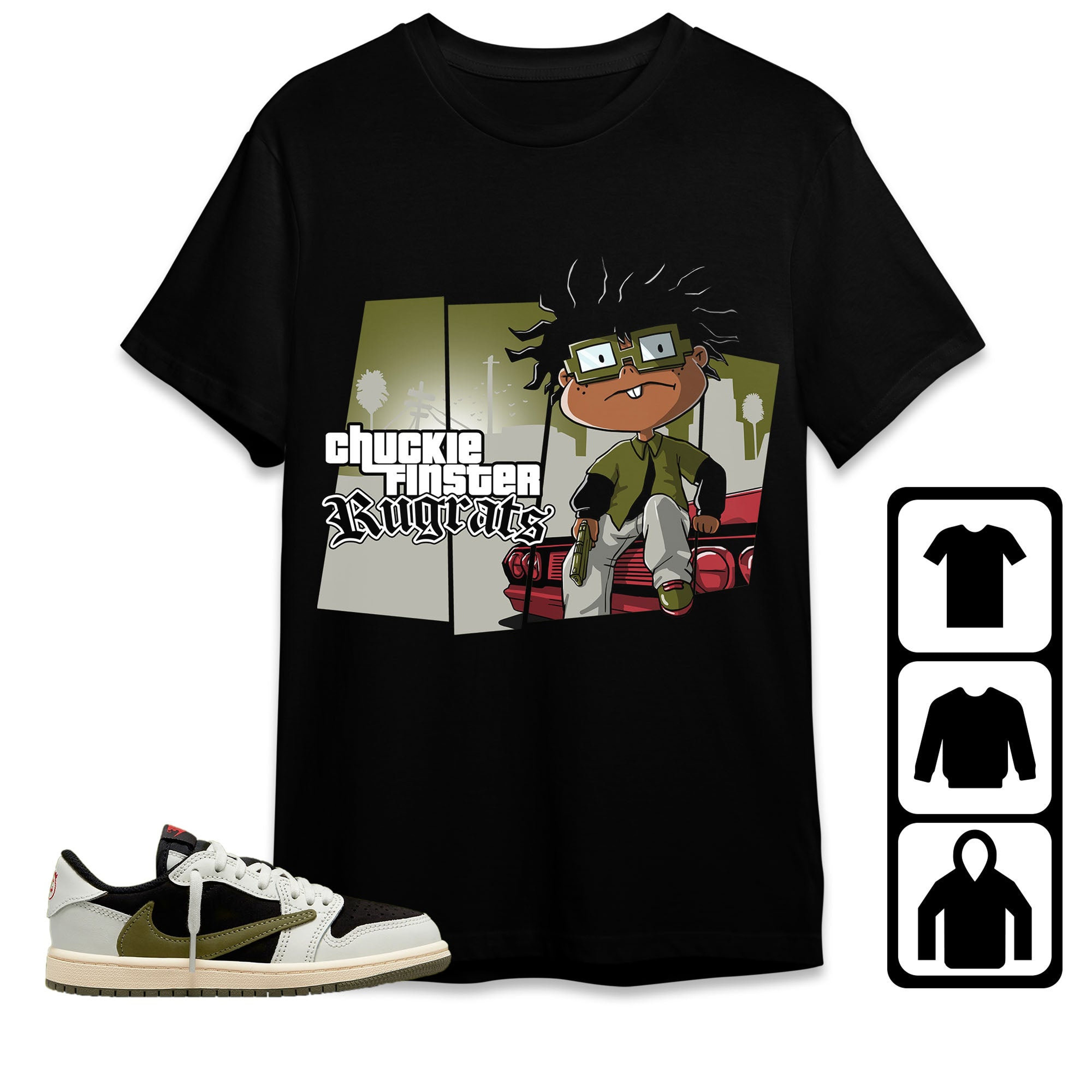 Jordan 1 Low Olive Unisex Shirt GTA, Shirt To Match Sneaker