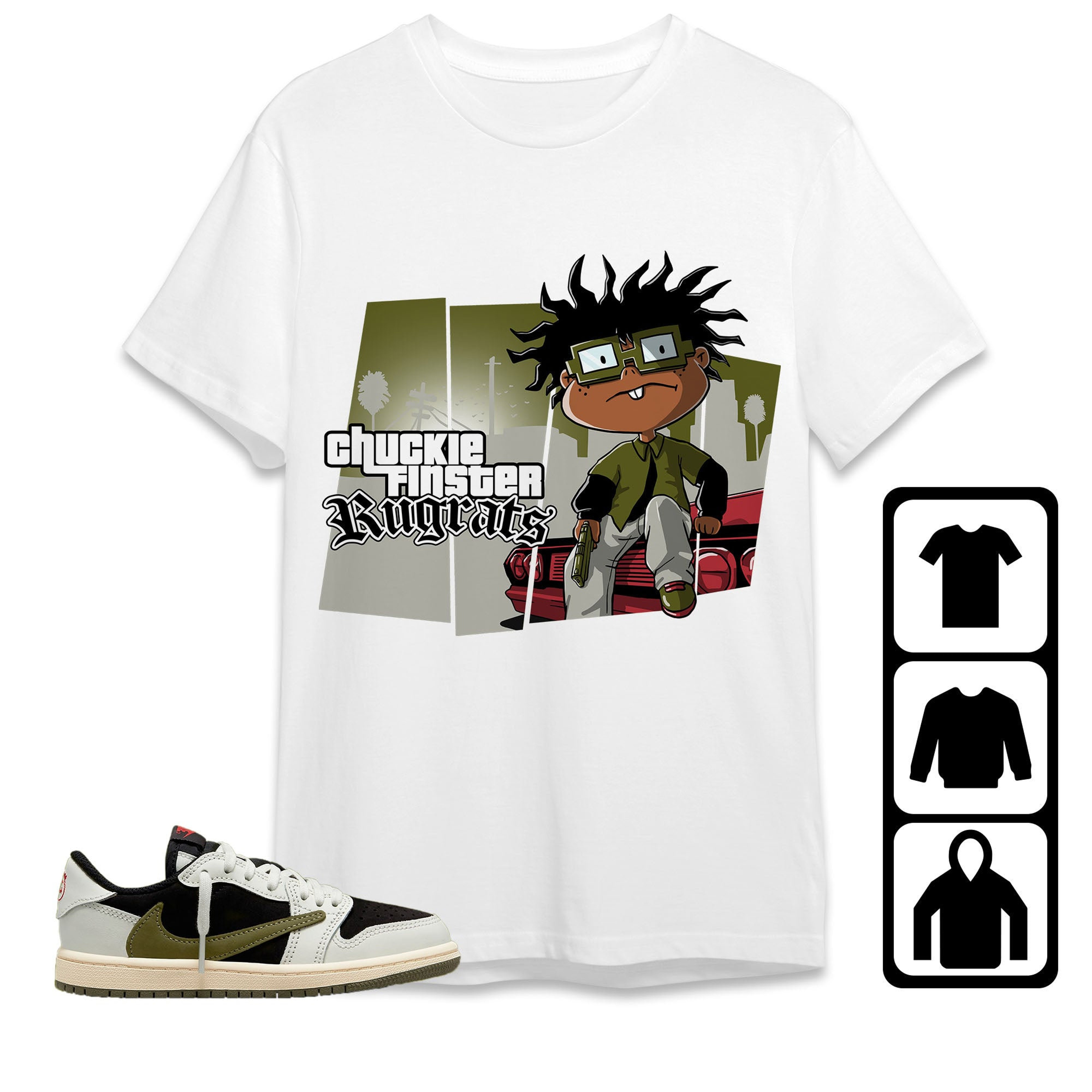Jordan 1 Low Olive Unisex Shirt GTA, Shirt To Match Sneaker