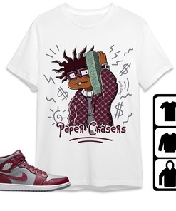 Jordan 1 Mid Cherrywood Team Red Unisex Shirt Money, Shirt To Match Sneaker