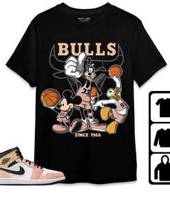 Jordan 1 Mid Magic Ember Unisex Shirt, Hoodie Sweatshirt Disney Basketball, Shirt To Match Sneaker