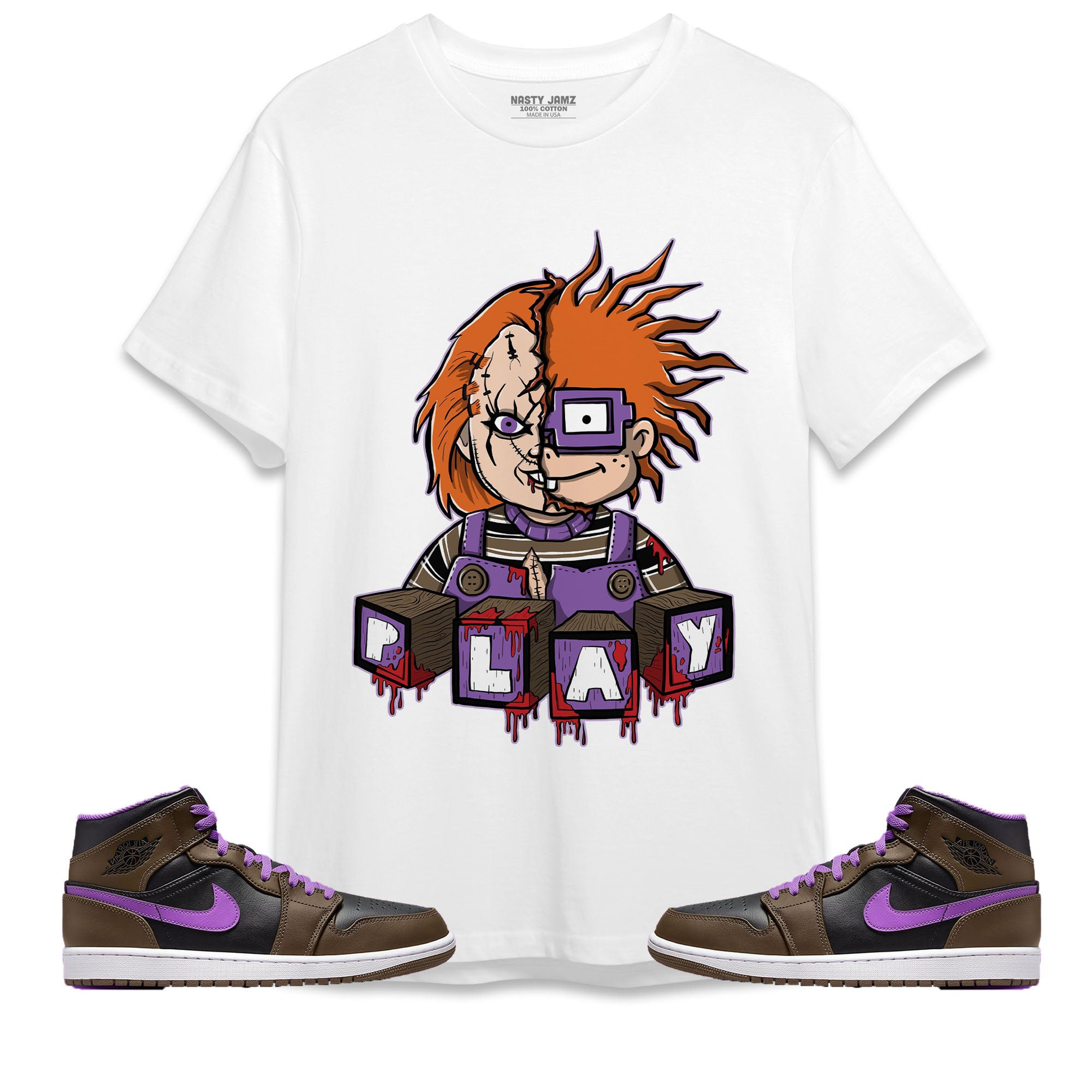Jordan 1 Mid Palomino Unisex Shirt Chucky Chuk, Shirt To Match Sneaker