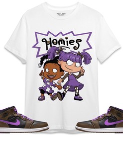 Jordan 1 Mid Palomino Unisex Shirt Homies Girl, Shirt To Match Sneaker