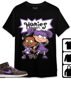Jordan 1 Mid Palomino Unisex Shirt Homies Girl, Shirt To Match Sneaker