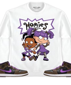 Jordan 1 Mid Palomino Unisex Shirt Homies Girl, Shirt To Match Sneaker