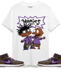 Jordan 1 Mid Palomino Unisex Shirt Homies, Shirt To Match Sneaker